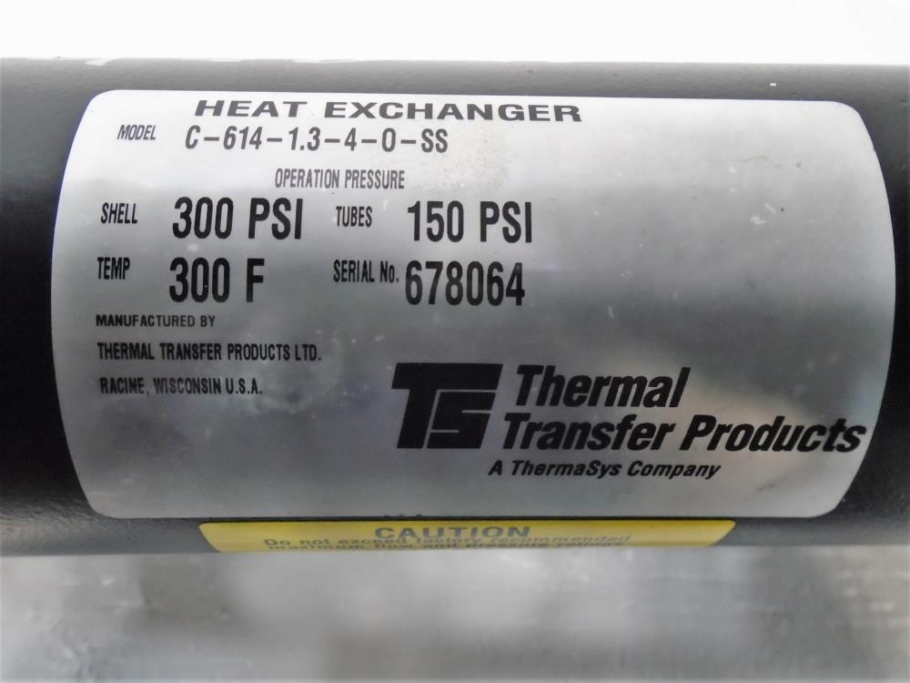 Thermal Transfer Products Heat Exchanger C-614-1.3-4-0-SS